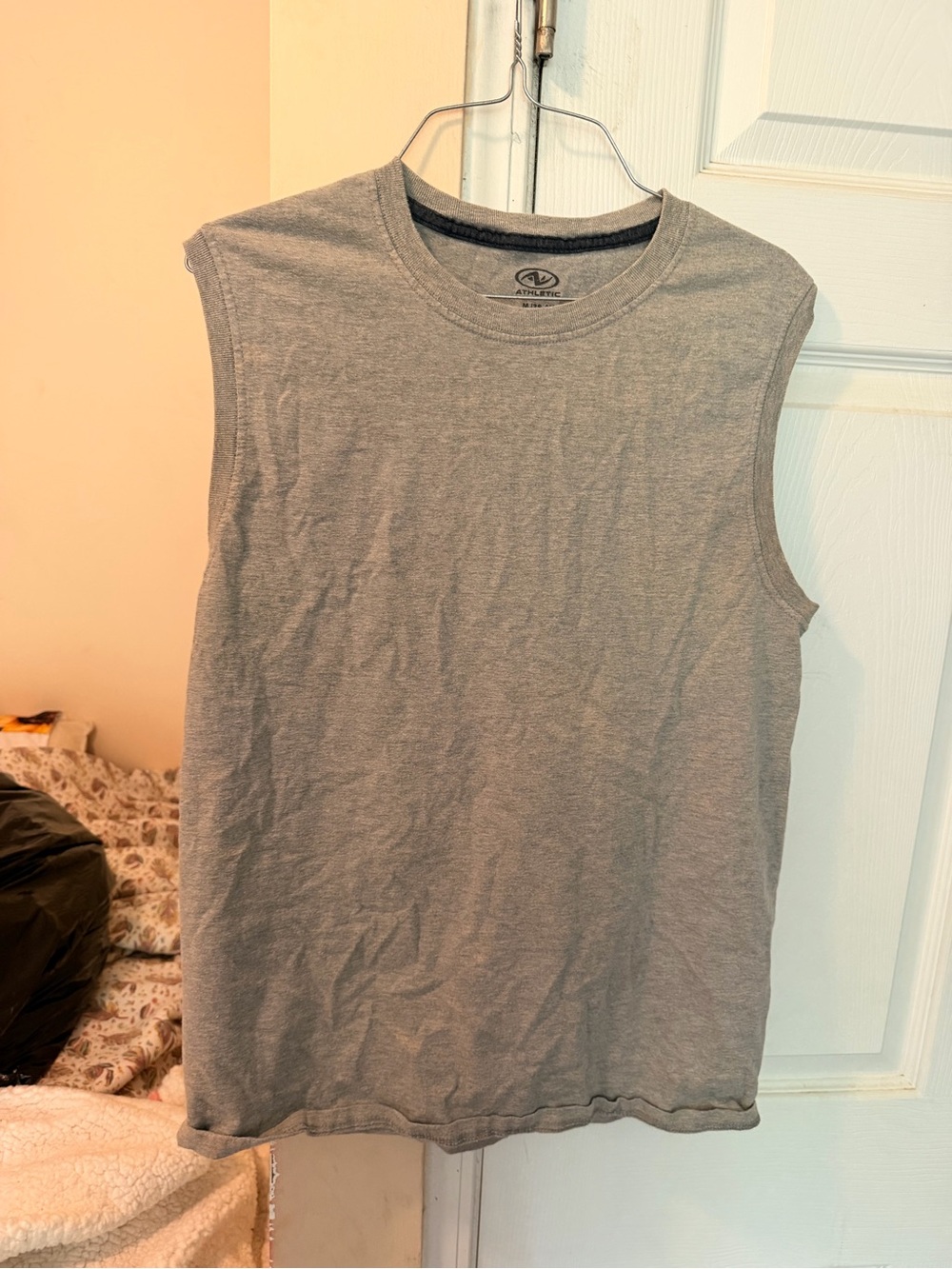 Athletic Works Gray Sleeveless Muscle Tee